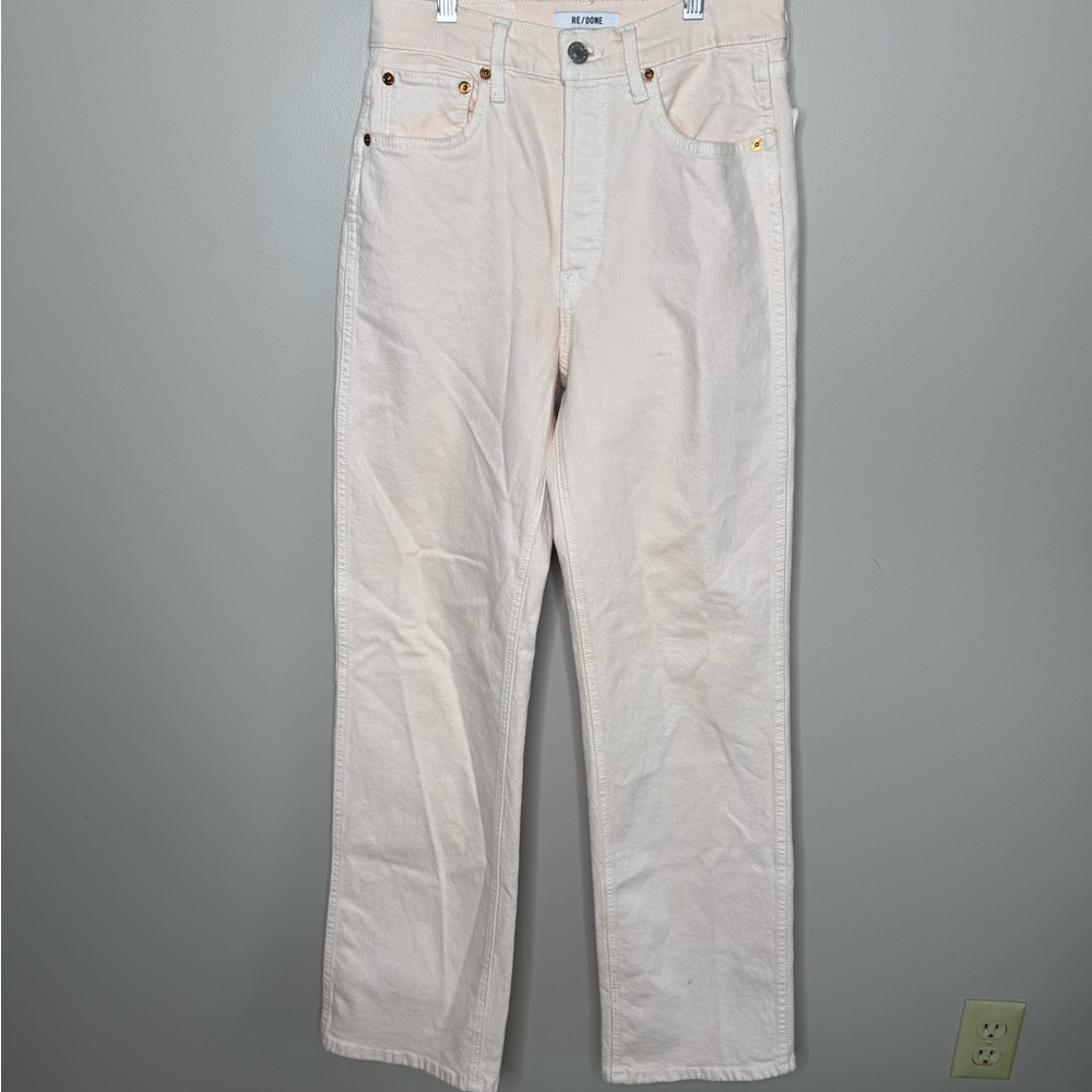 Re/Done Women's light pink 90’s high rise  loose Jeans 25
